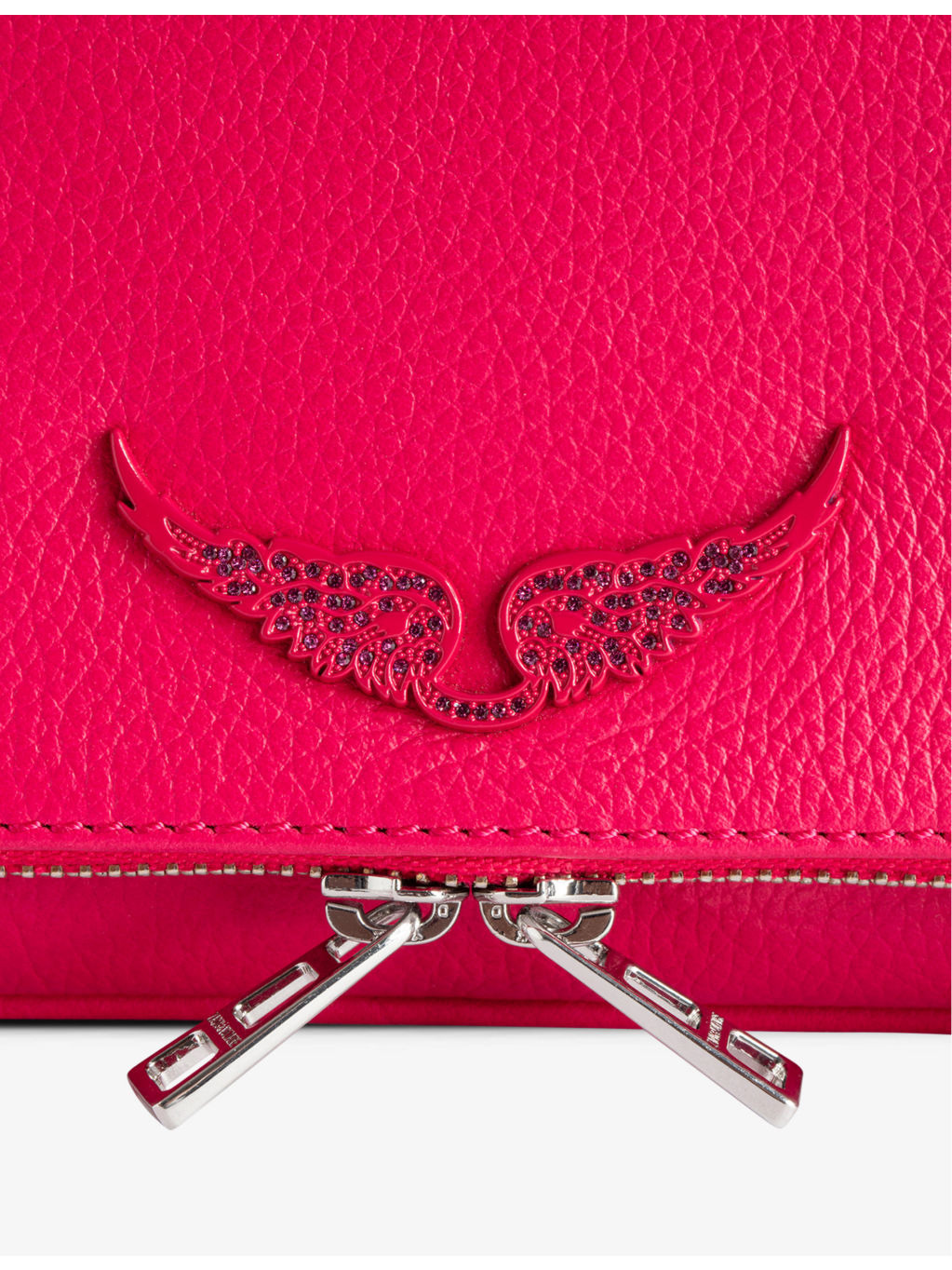 Rock grained leather clutch - 2