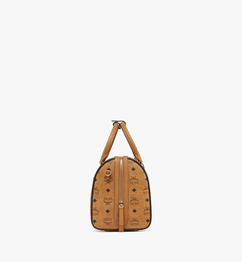 MCM Valentine’s Day Upcycling Project Boston Bag in Visetos outlook