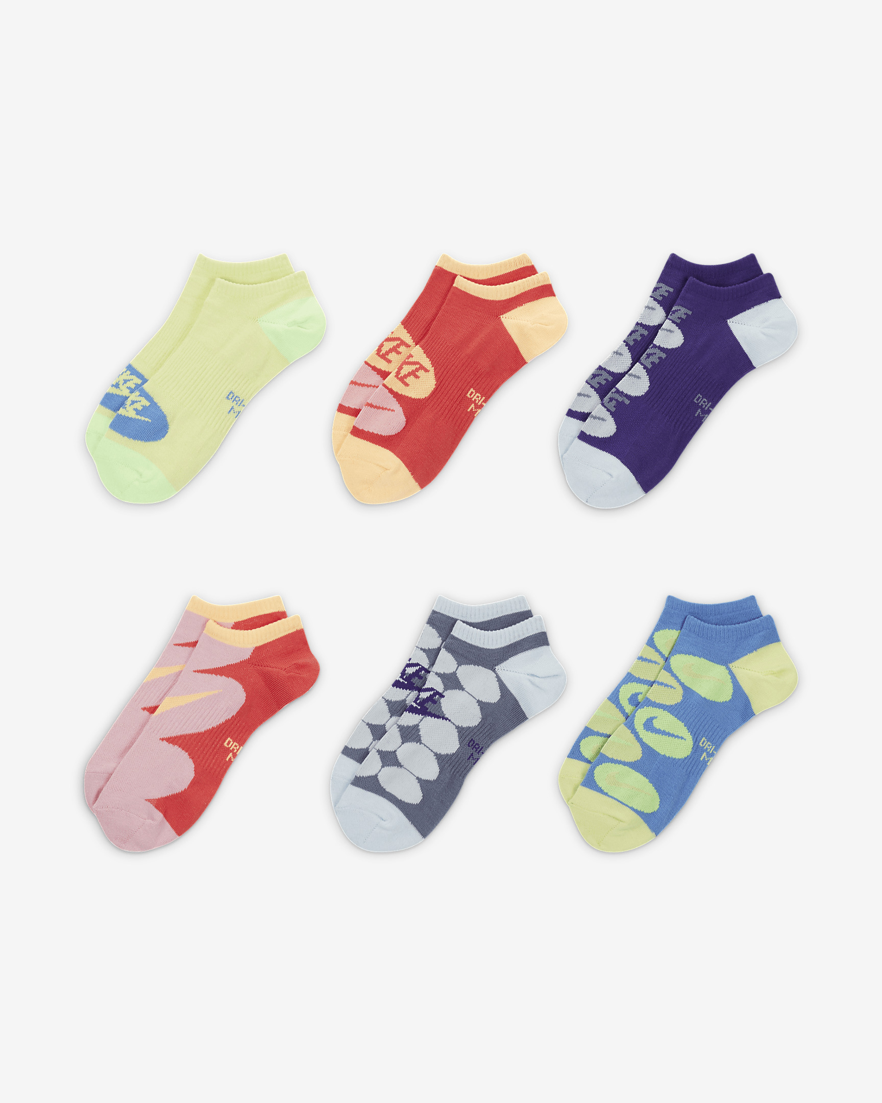 Nike Everyday Lightweight Training No-Show Socks (6 Pairs) - 2