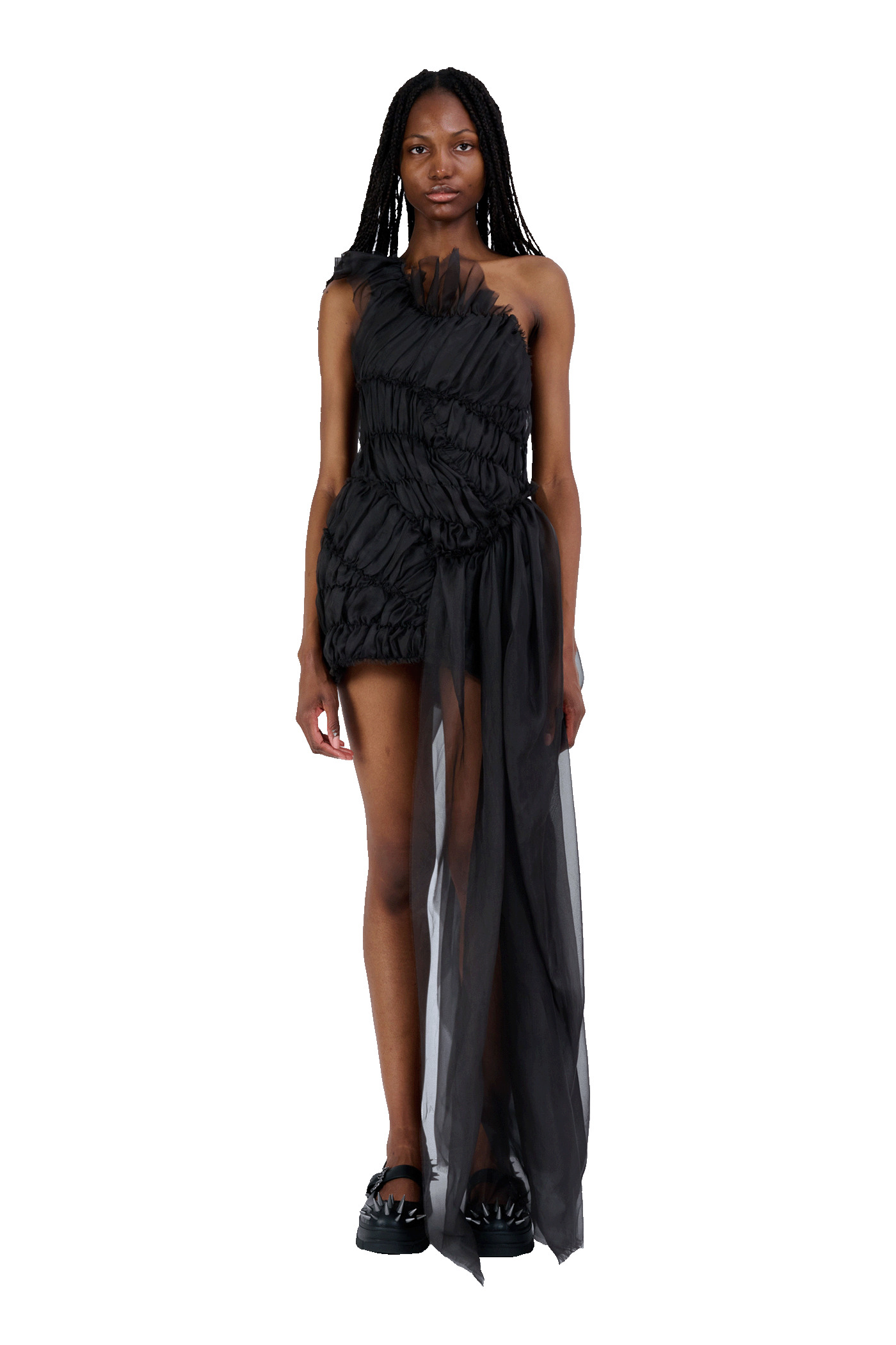 CHARCOAL JAZZELLE GOWN - 4