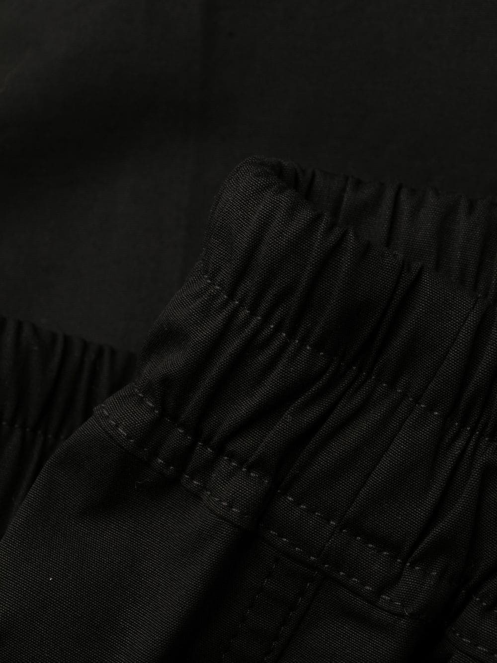 cropped drawstring-waist trousers - 7