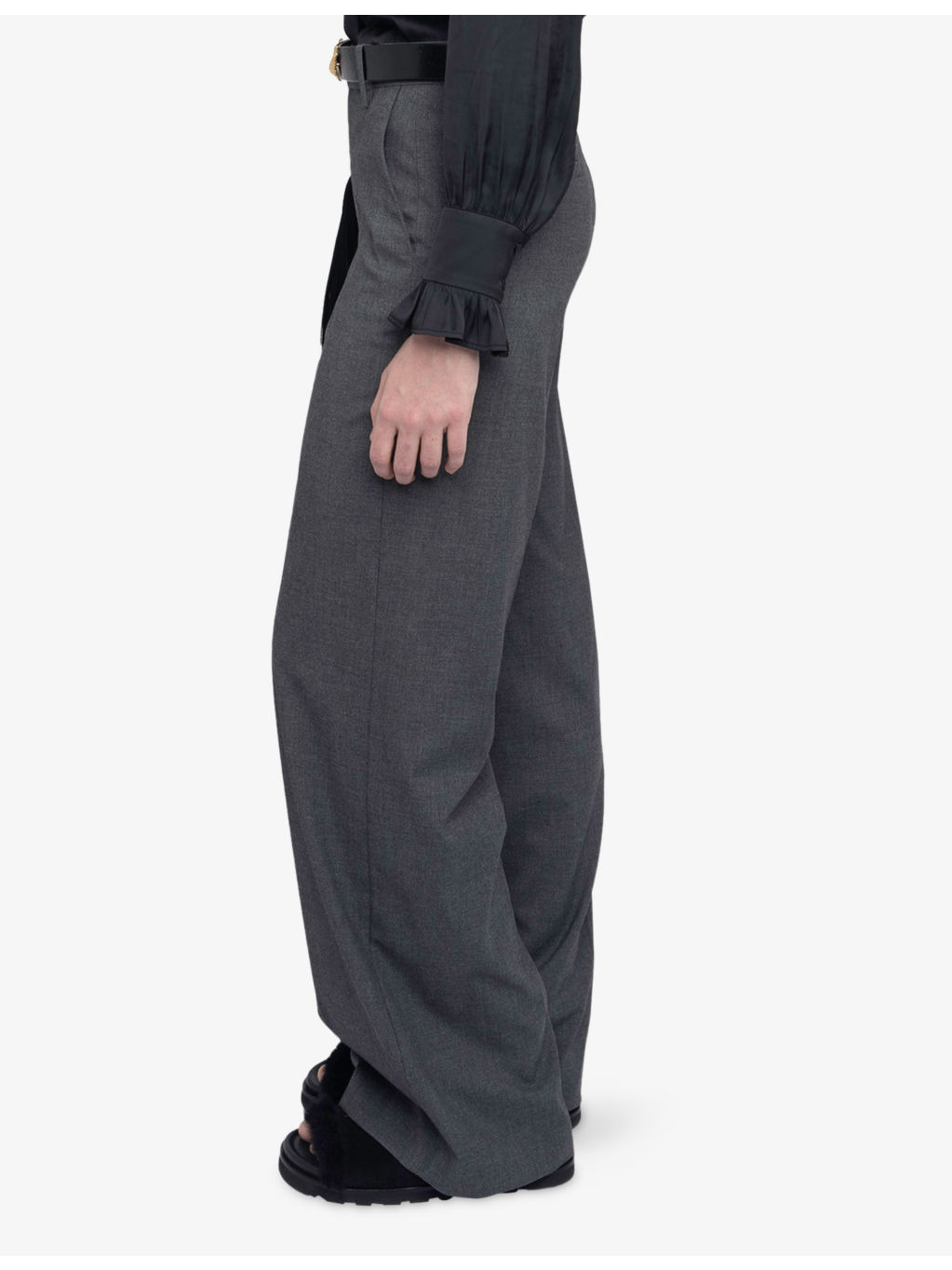 Panol Wide-Leg High-Rise Stretch-Woven Trousers - 3