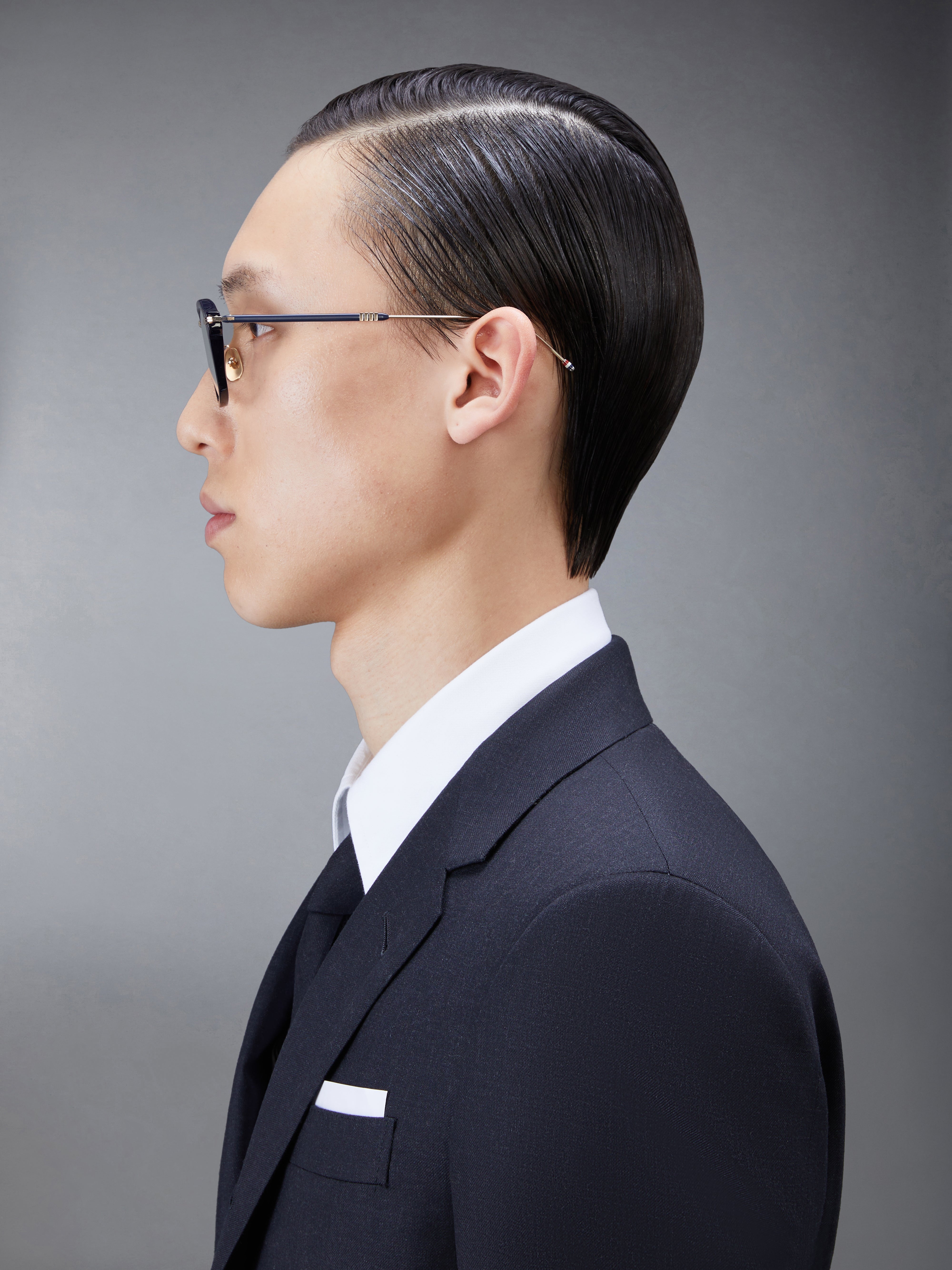 ACETATE AND TITANIUM RECTANGULAR EYEGLASSES - 3