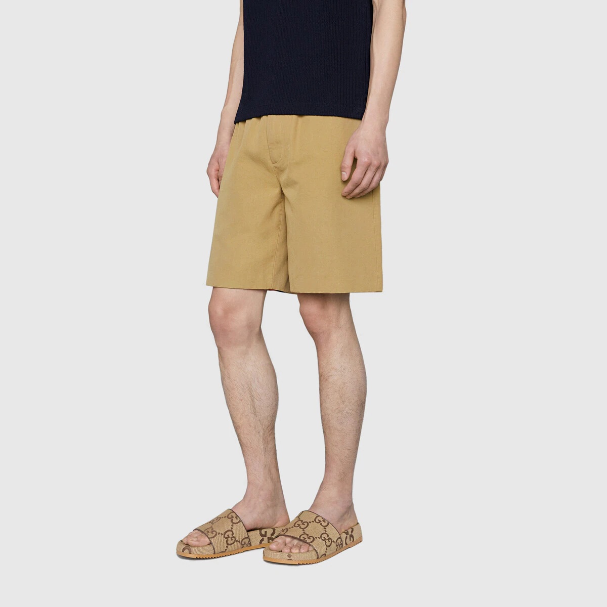 Men's maxi GG canvas slide sandal - 6
