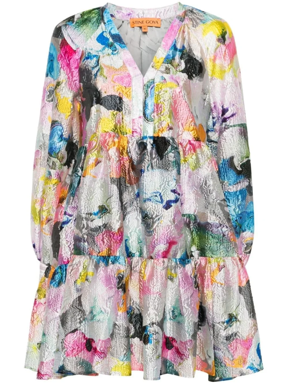 Sgjasmine cloqué mini dress - 1