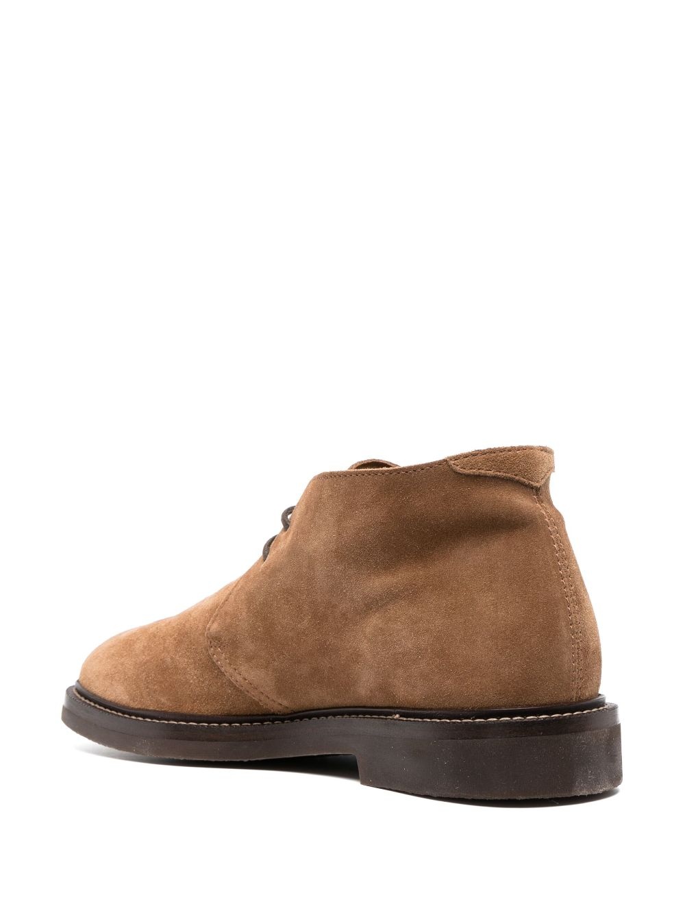 lace-up suede ankle boots - 3