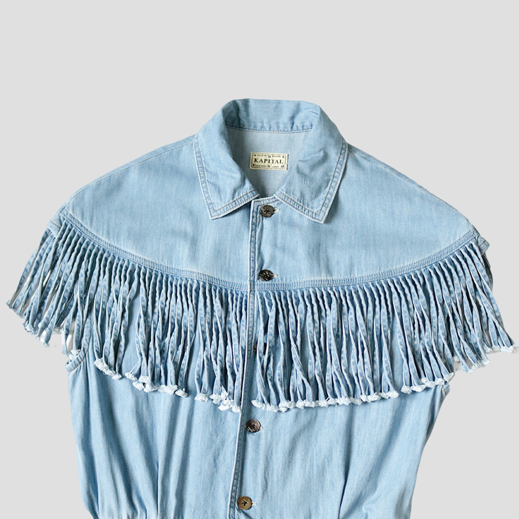 DENIM FRINGE JUMPSUITS - 3