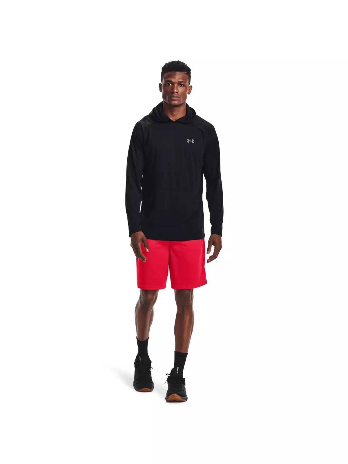 Men's Tech Mesh Red Shorts - 3