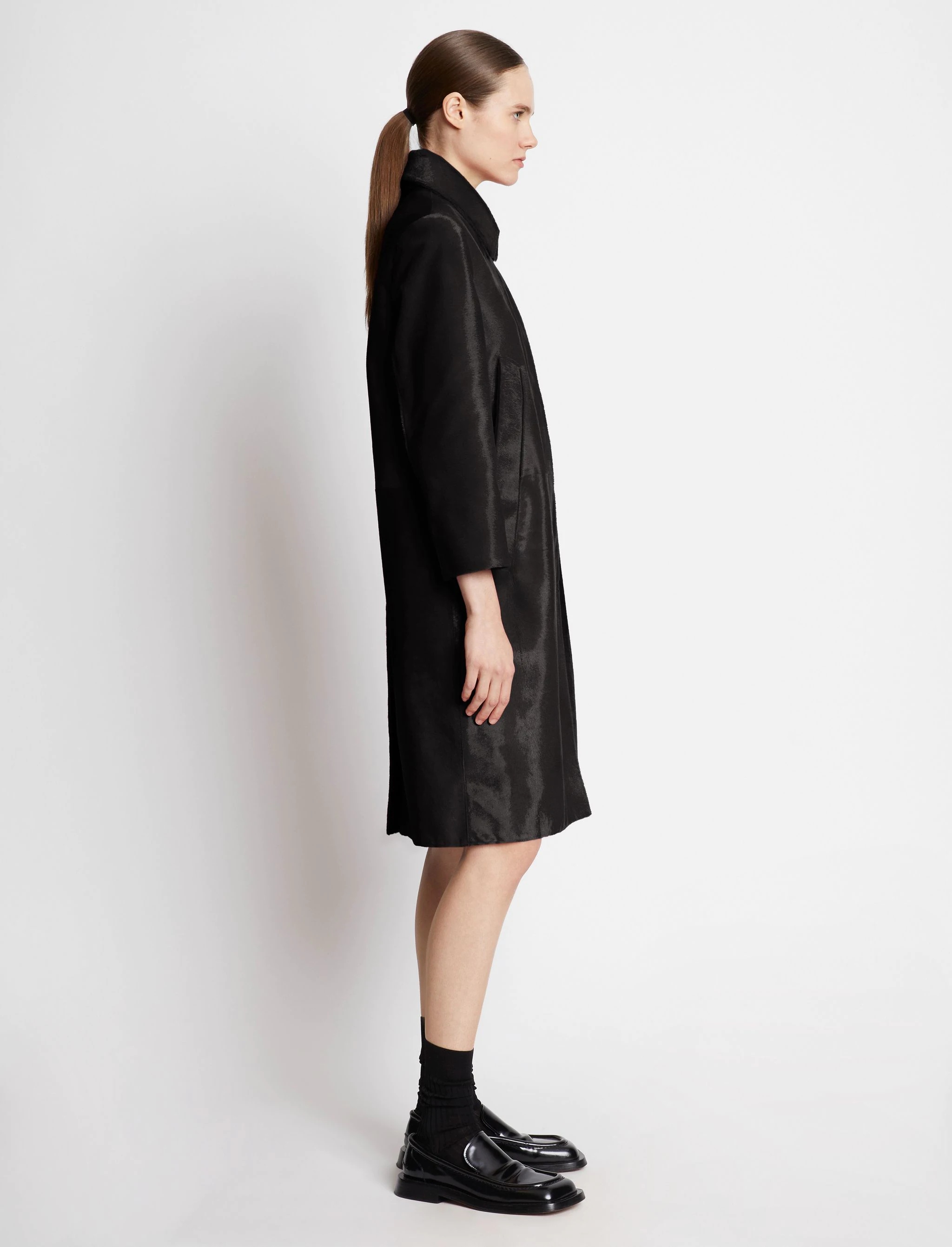 Solid Haircalf Coat - 3