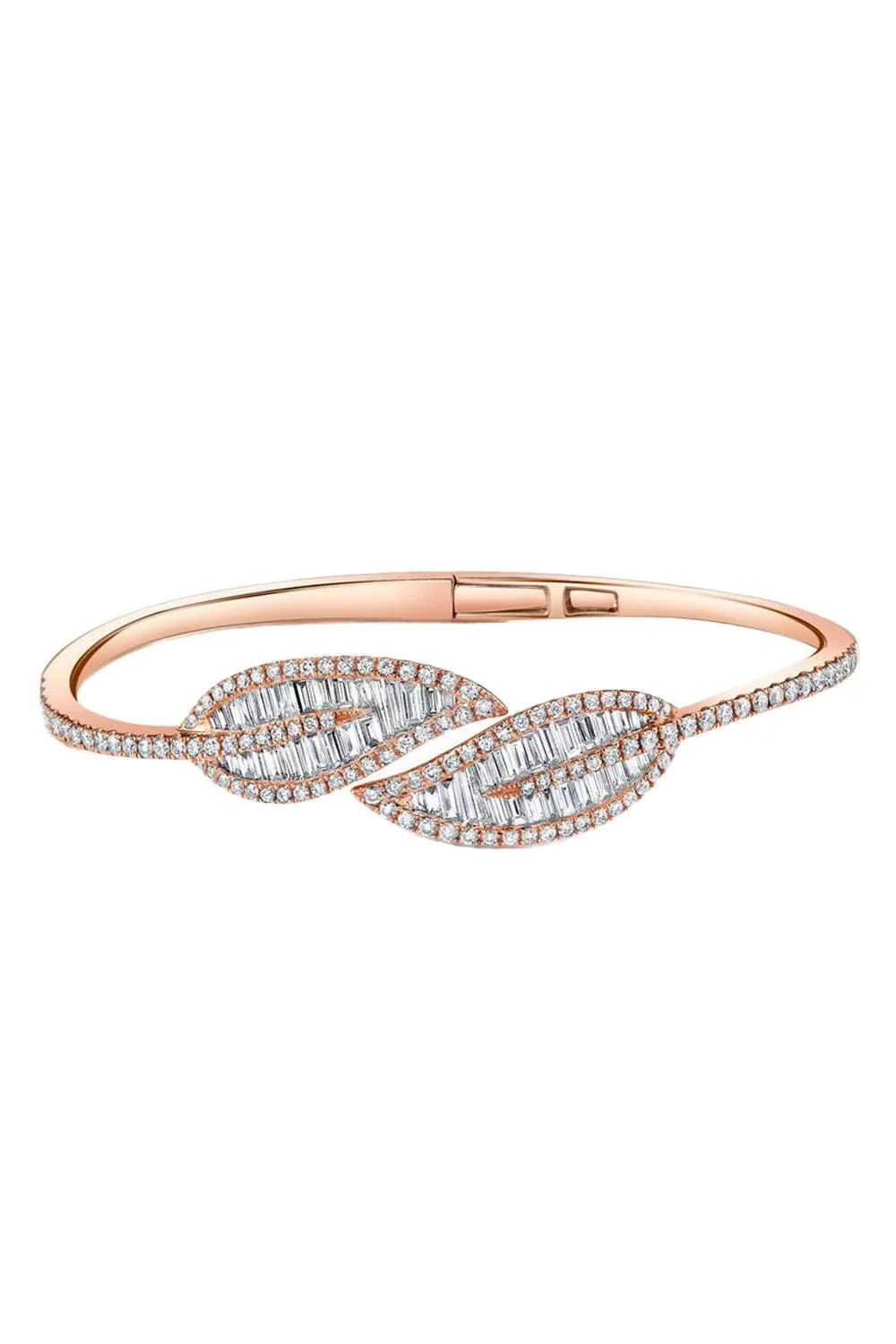 Diamond Baguette Leaf Bracelet - 1