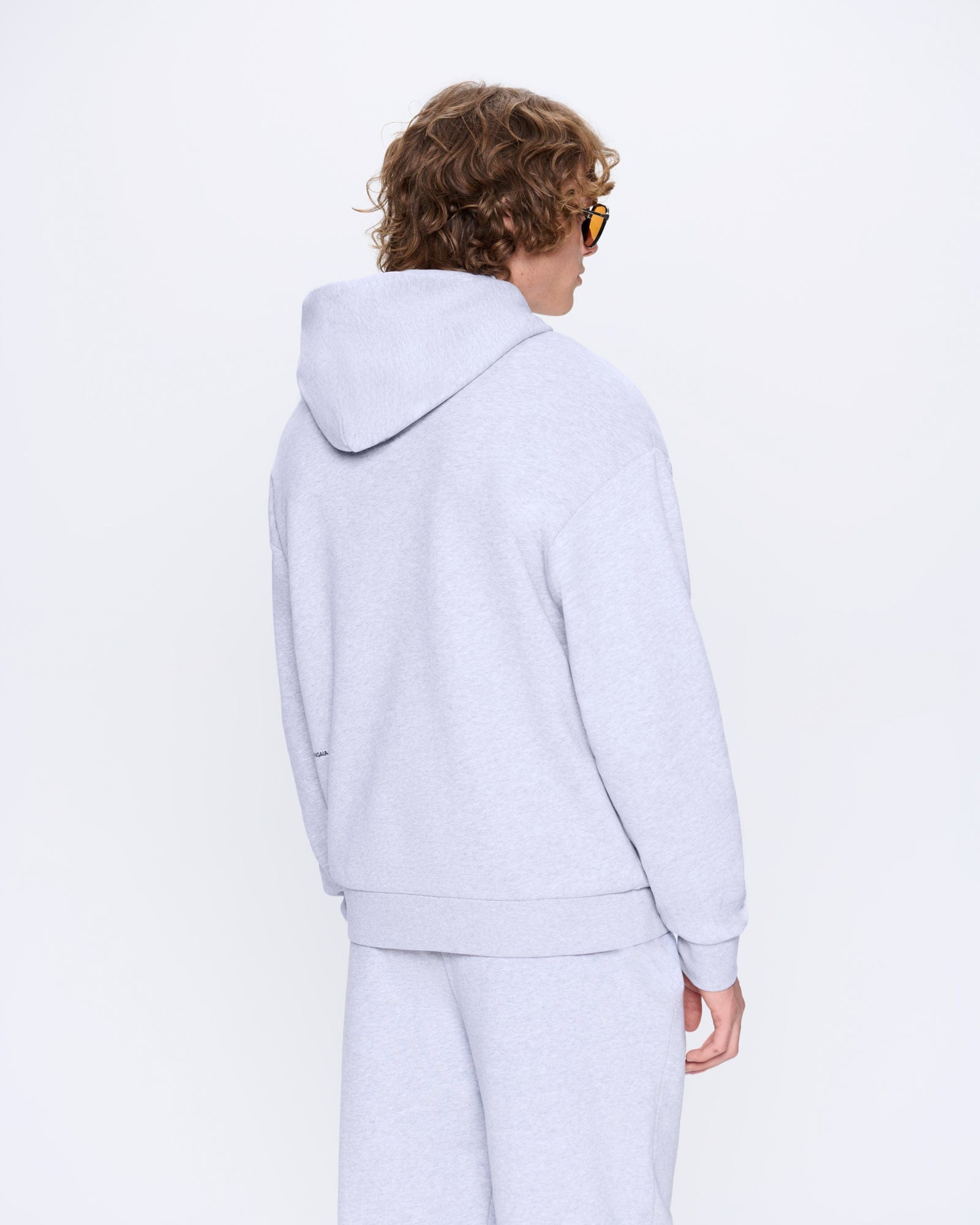 Mens 365 Midweight Hoodie - Grey Marl - 5