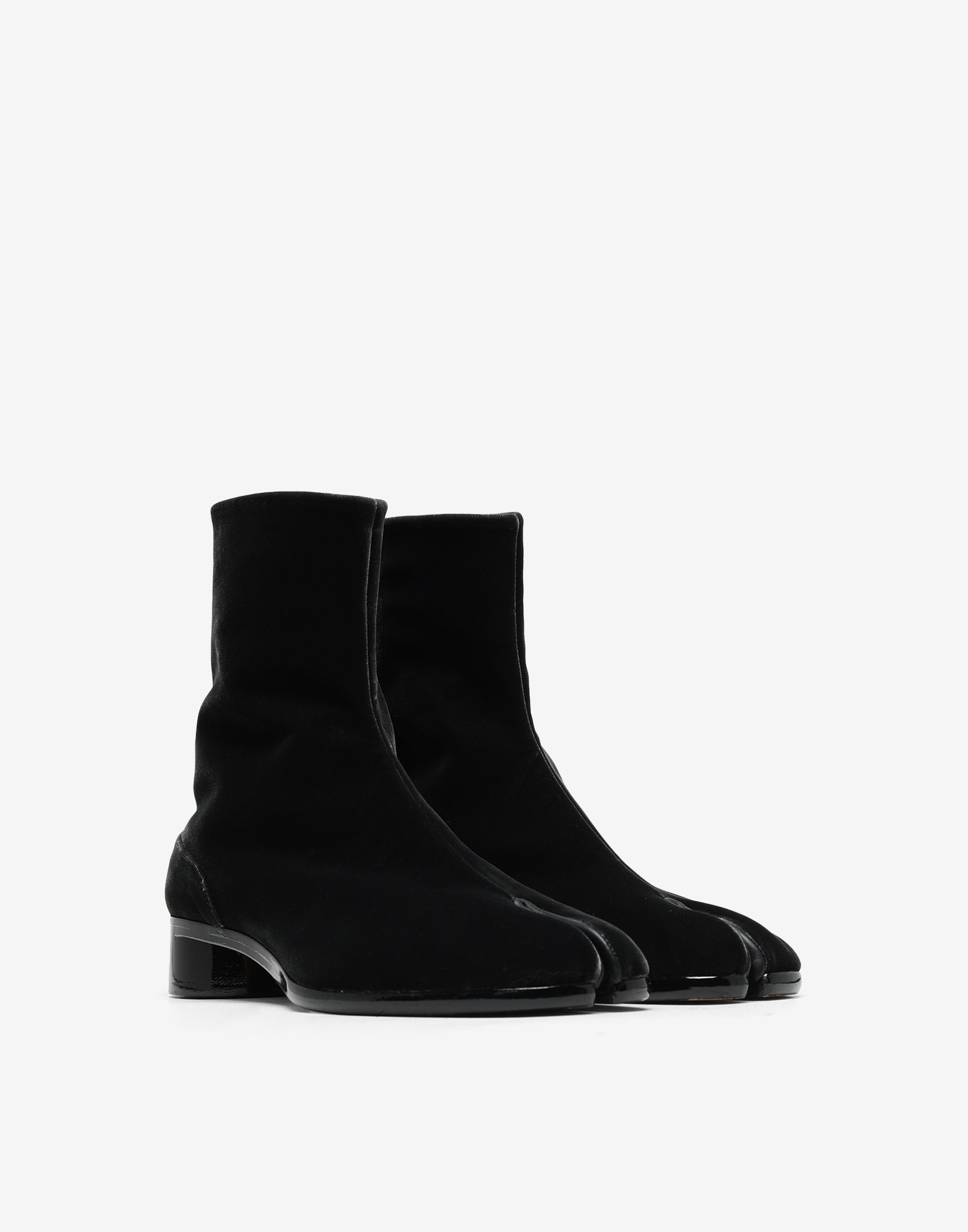 Tabi velvet ankle boots - 2