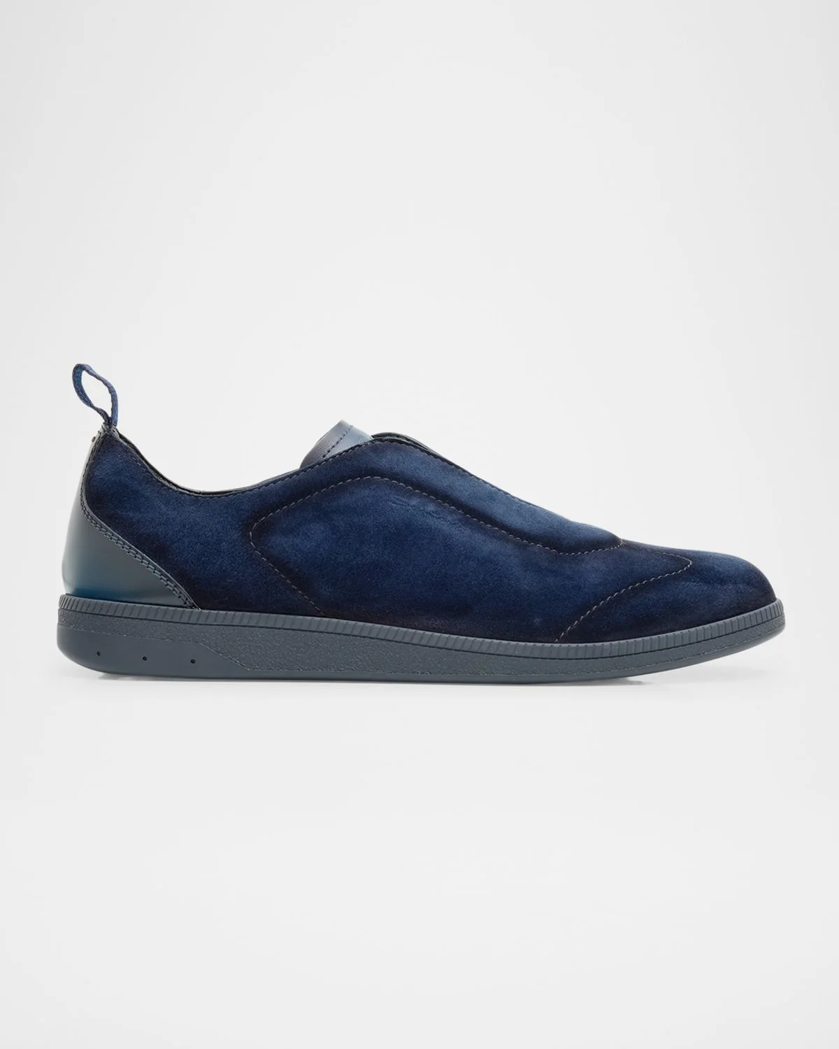 Men's Lume Suede Stretch-Lace Low-Top Sneakers - 1