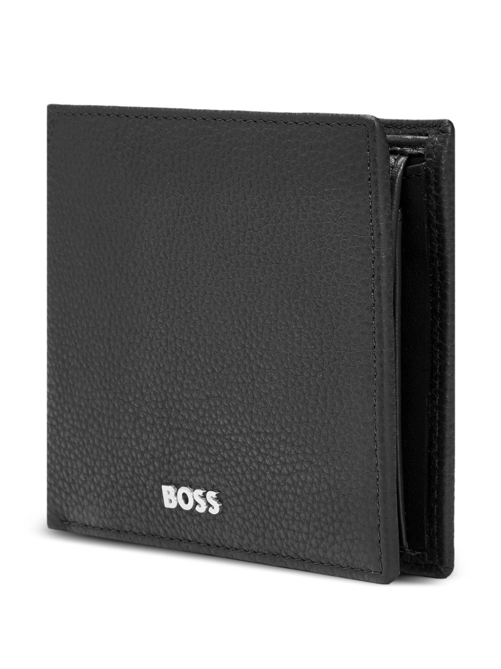 logo-print leather wallet - 3