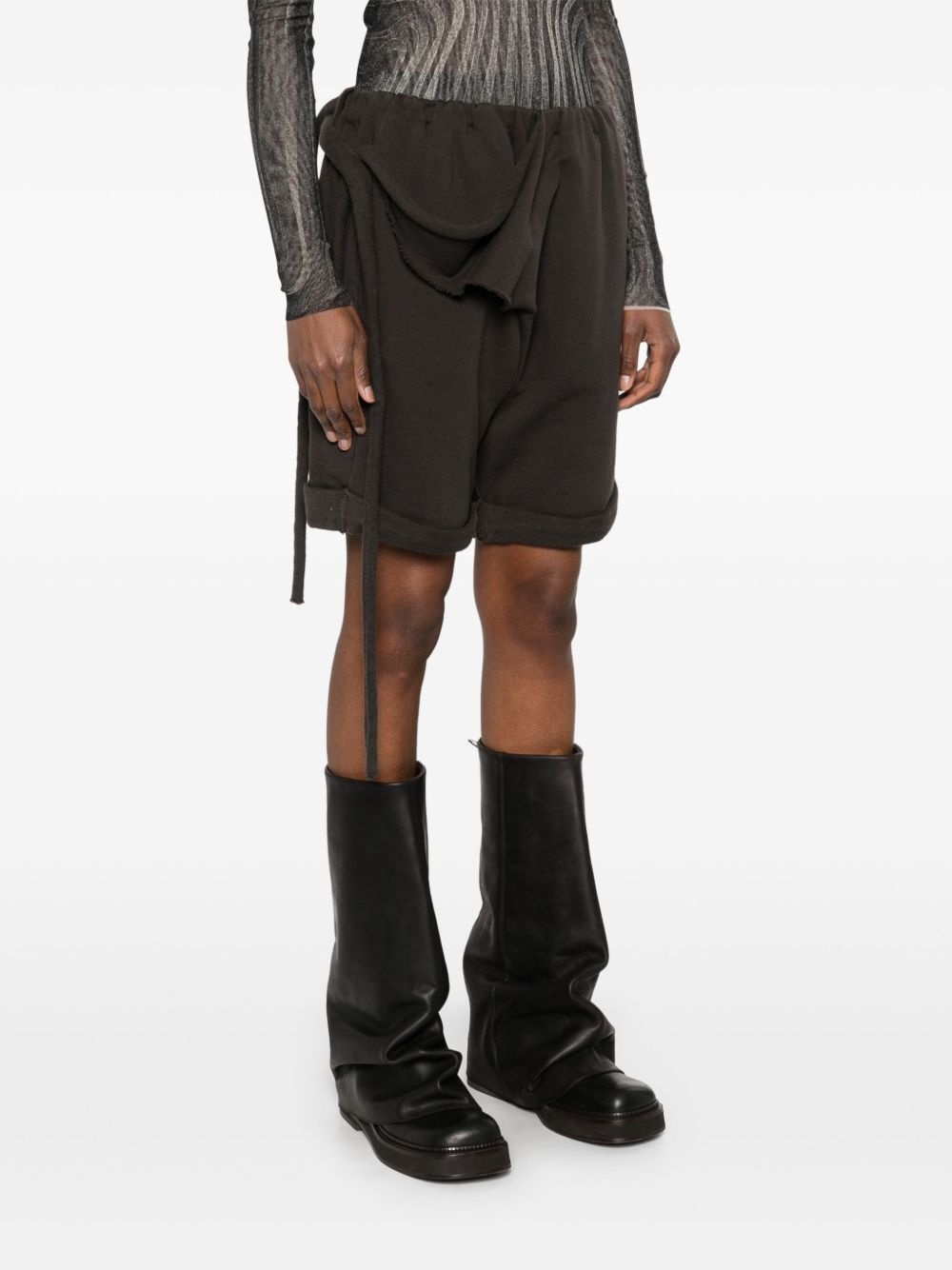 strap-detailed track shorts - 3