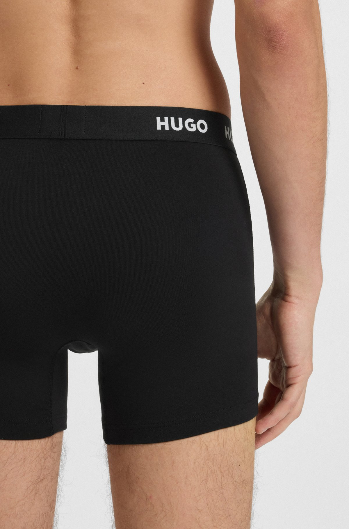 THREE-PACK OF LONGER-LENGTH STRETCH-COTTON BOXER BRIEFS - 4