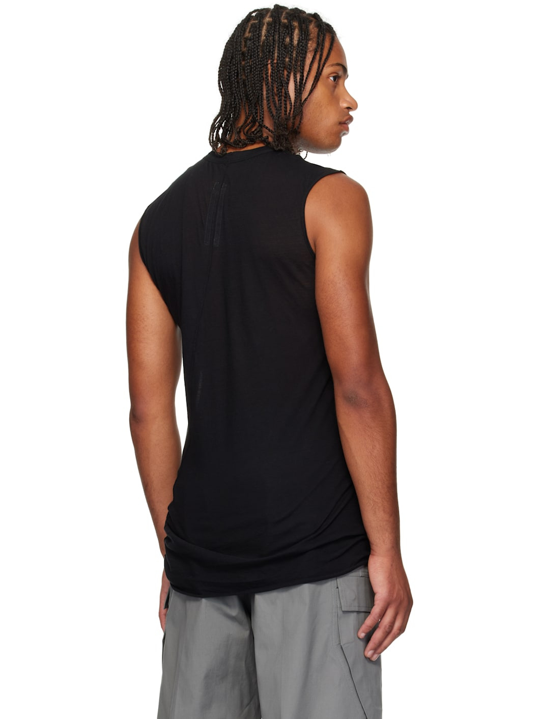 Black Concordians Basic Sleeveless Tank Top - 3