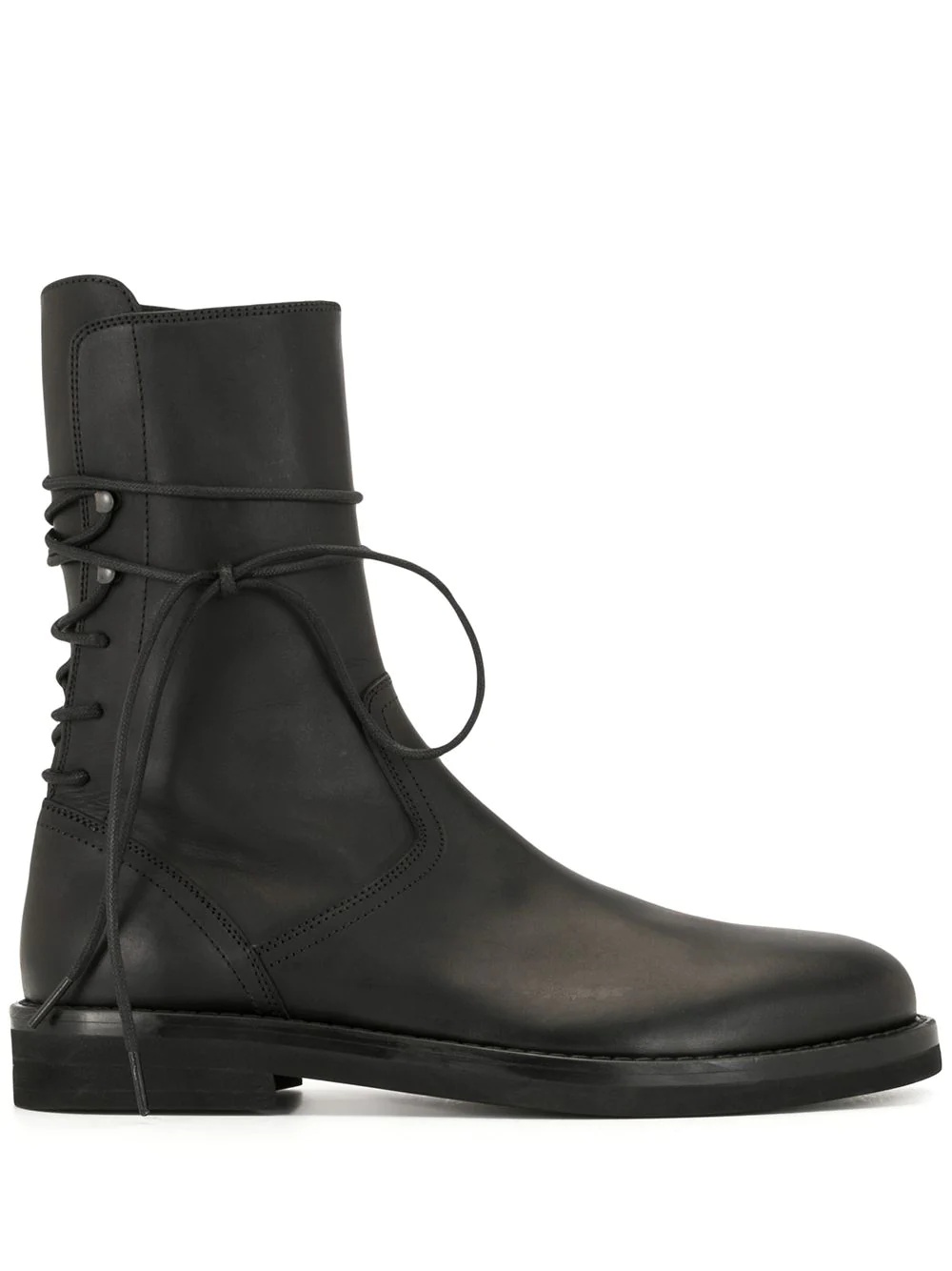 rear lace-up ankle boots - 1