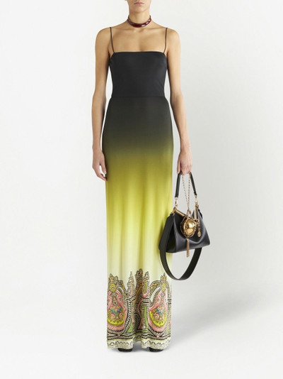 Etro paisley-print ombré-effect dress outlook