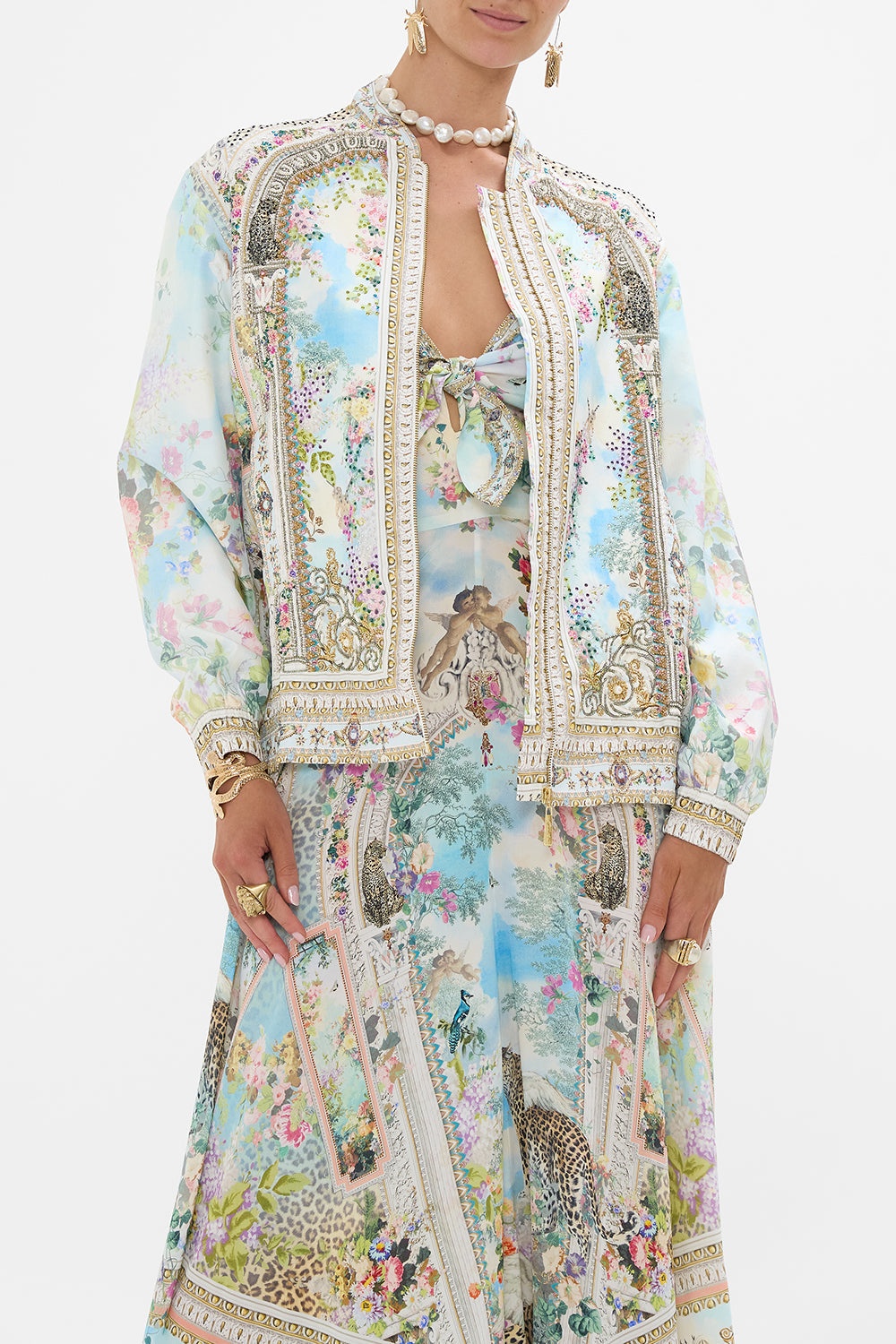 OVERSIZED EMBELLISHED BOMBER JACKET - 5