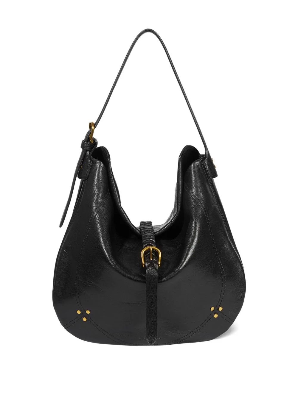 Luis buckle studded shoulder bag - 1