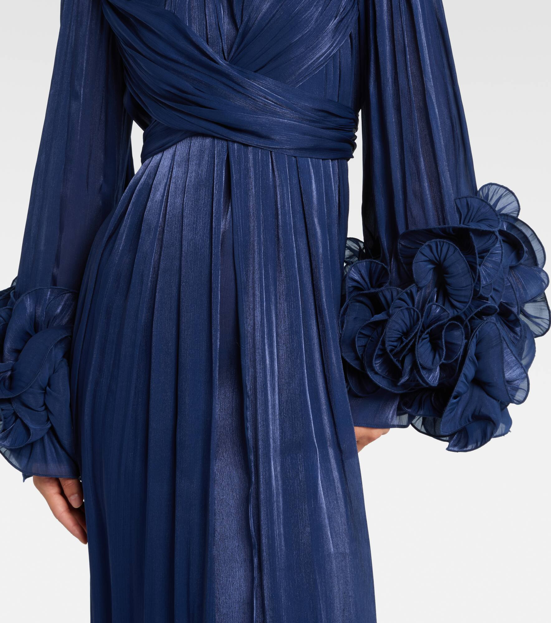 Draped ruffled gown - 5