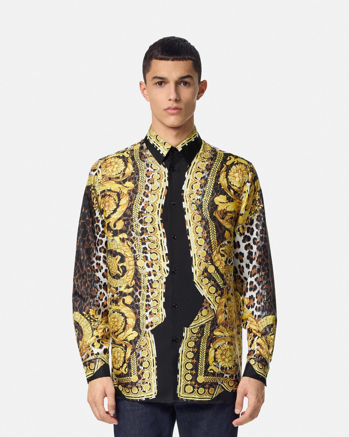 Wild Barocco Illusion Silk Shirt - 4