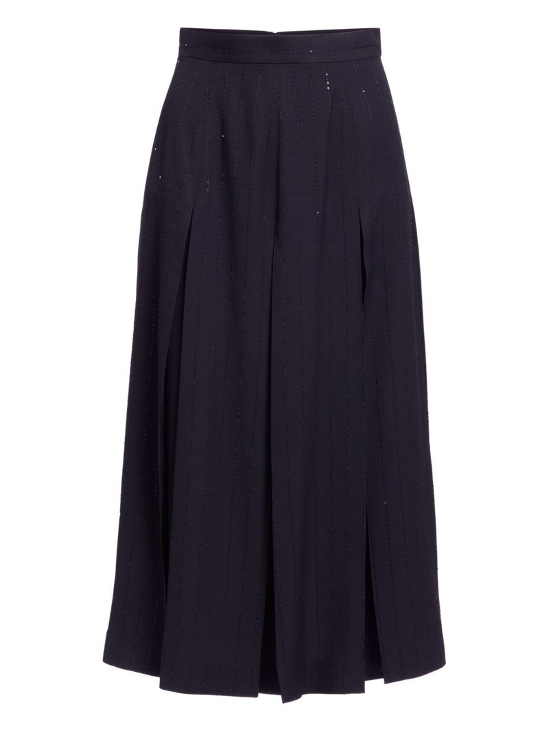 pinstriped crepe skirt 1