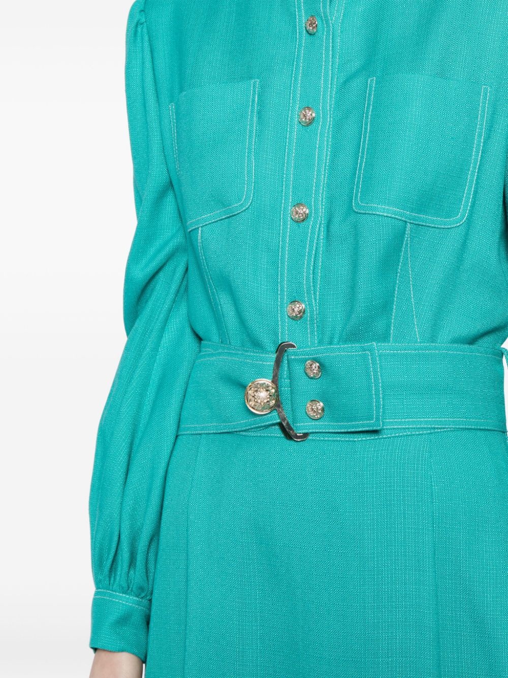 A-line belted maxi dress - 5
