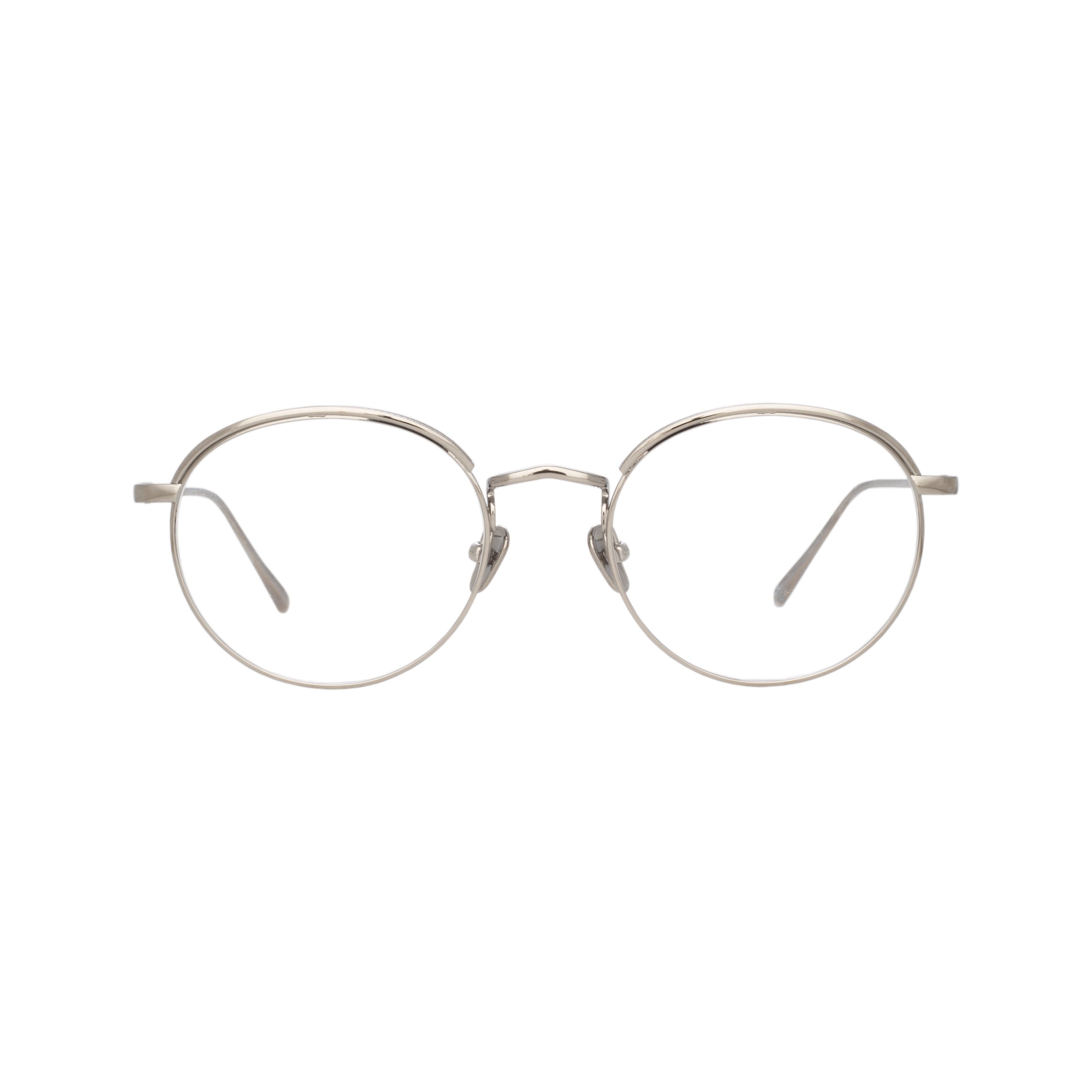 THE MARLON | OVAL OPTICAL FRAME IN WHITE GOLD (C6) - 1
