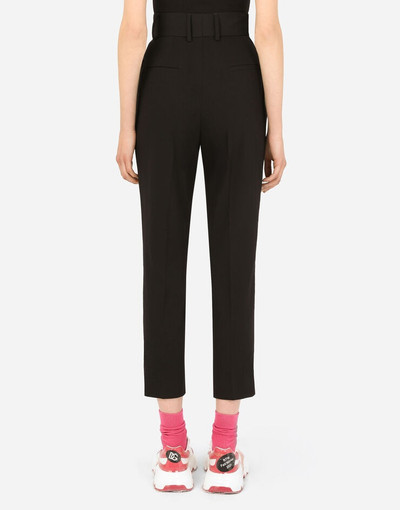 Dolce & Gabbana Woolen pants with zipper outlook