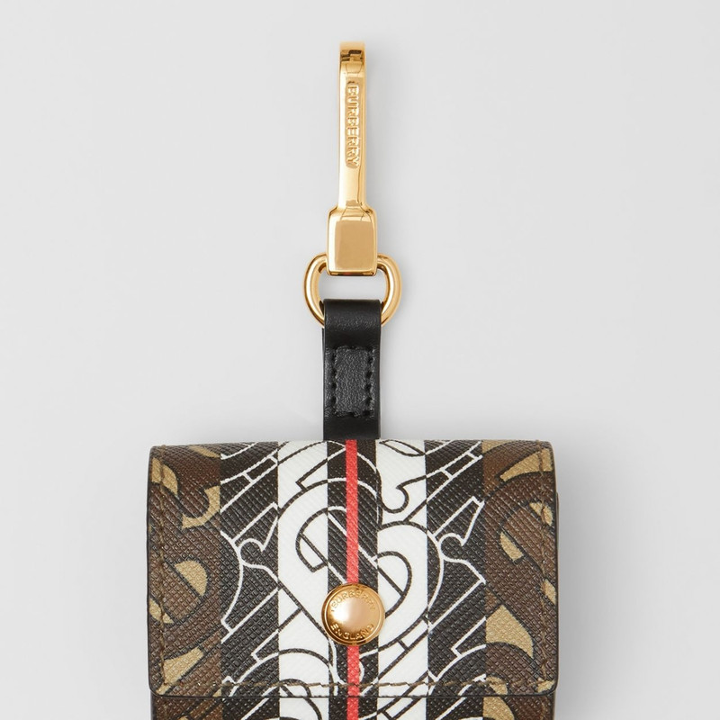 Burberry Monogram Stripe E-canvas AirPods Pro Case outlook