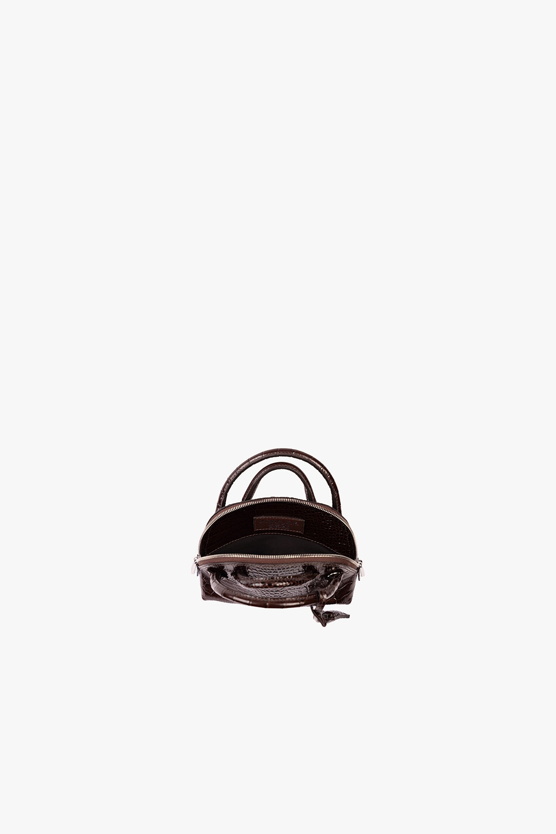 SMALL LIV DOUBLE HANDLE BAG BROWN - 4