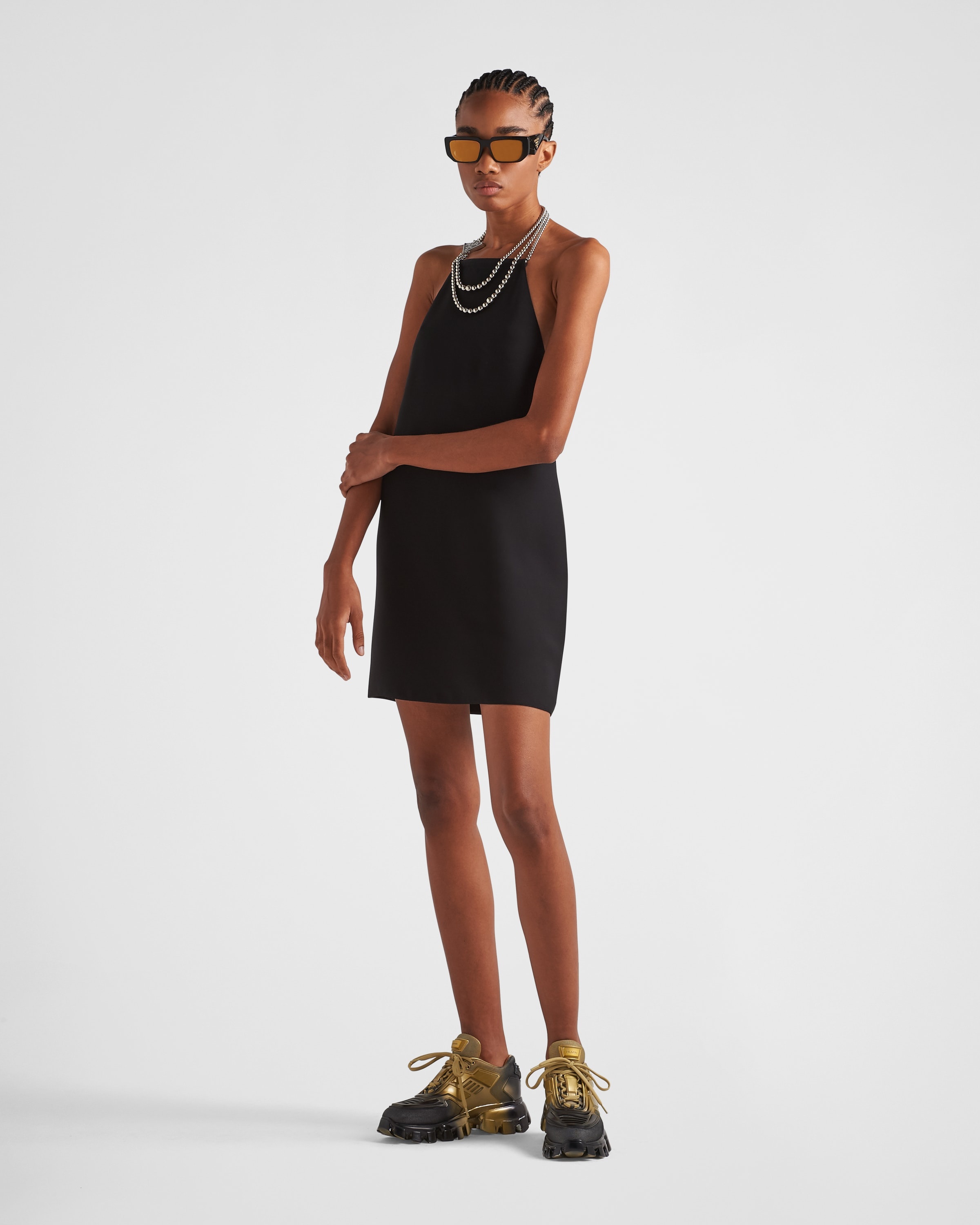 【関税&送料込】Alaia Stretch Cady Dress ALAÏA Stretch-jersey halterneck maxi dress | NET-A-PORTER