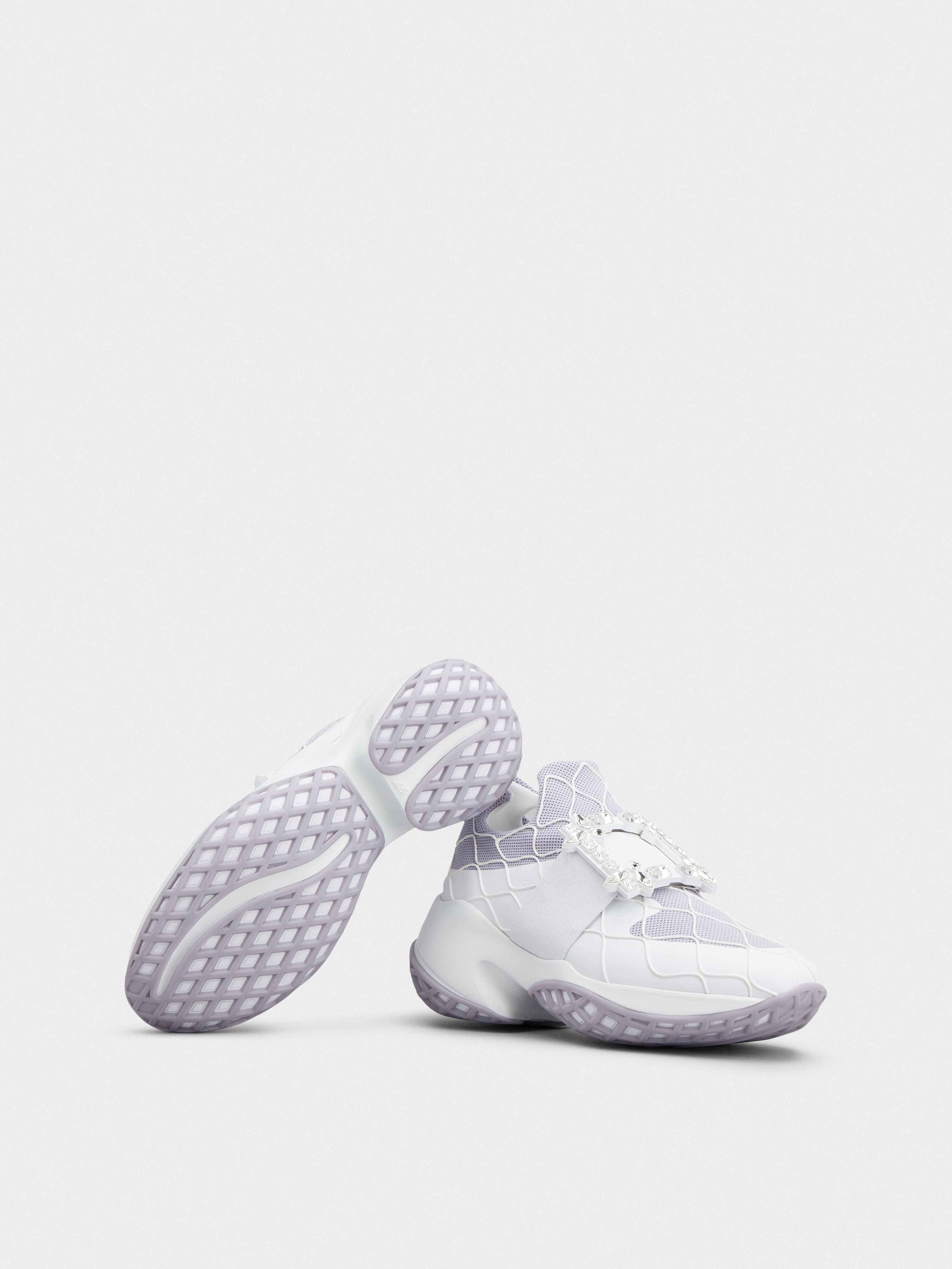 Viv' Run Technical Strass Buckle Sneakers in Technical Fabric - 6