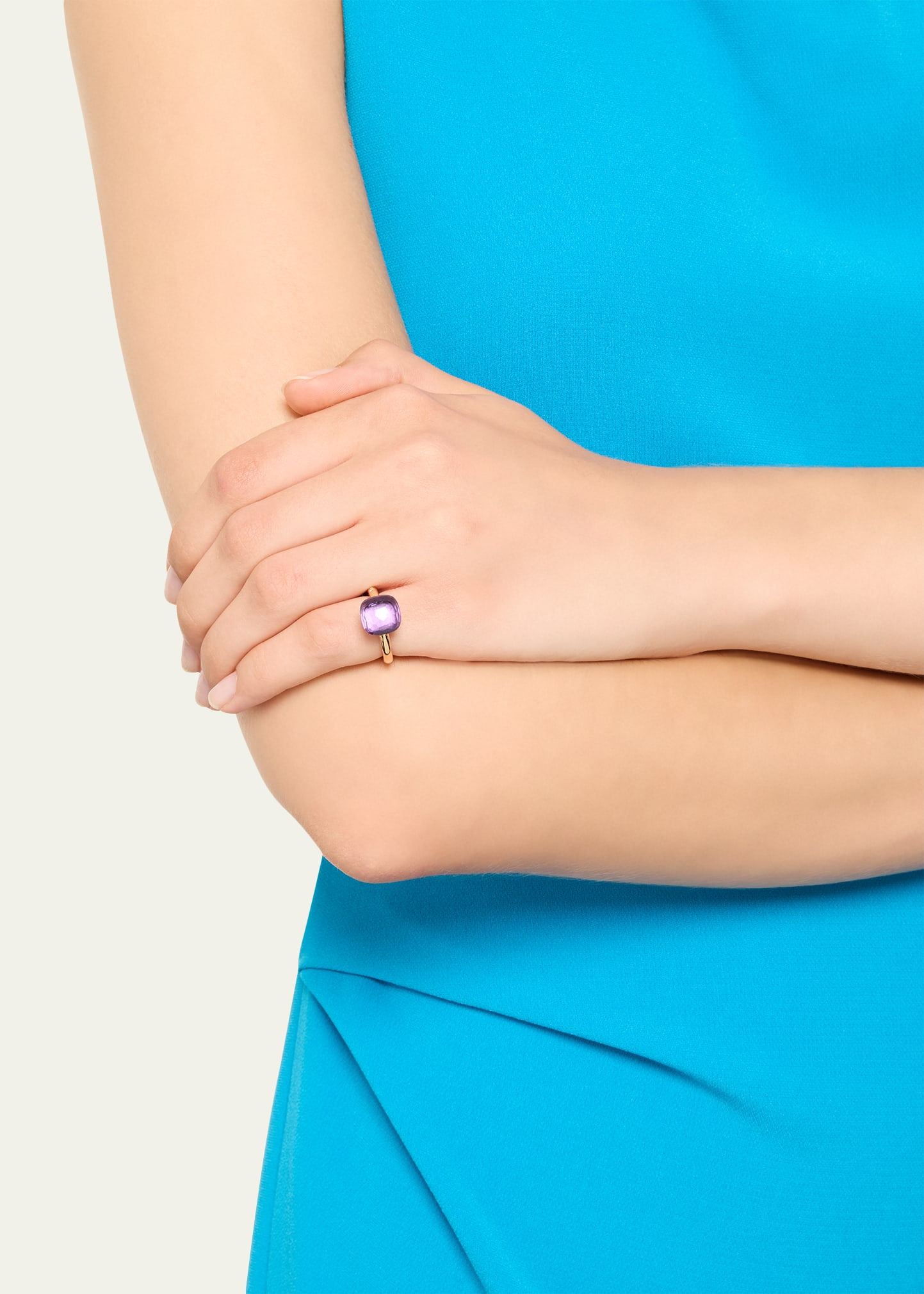 Nudo Classic 18k Rose Gold Amethyst Ring - 2