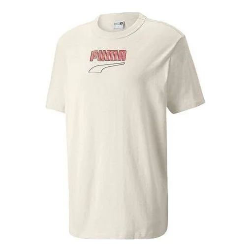 PUMA Downtown Logo Tee 'Beige' 535359-99 - 1