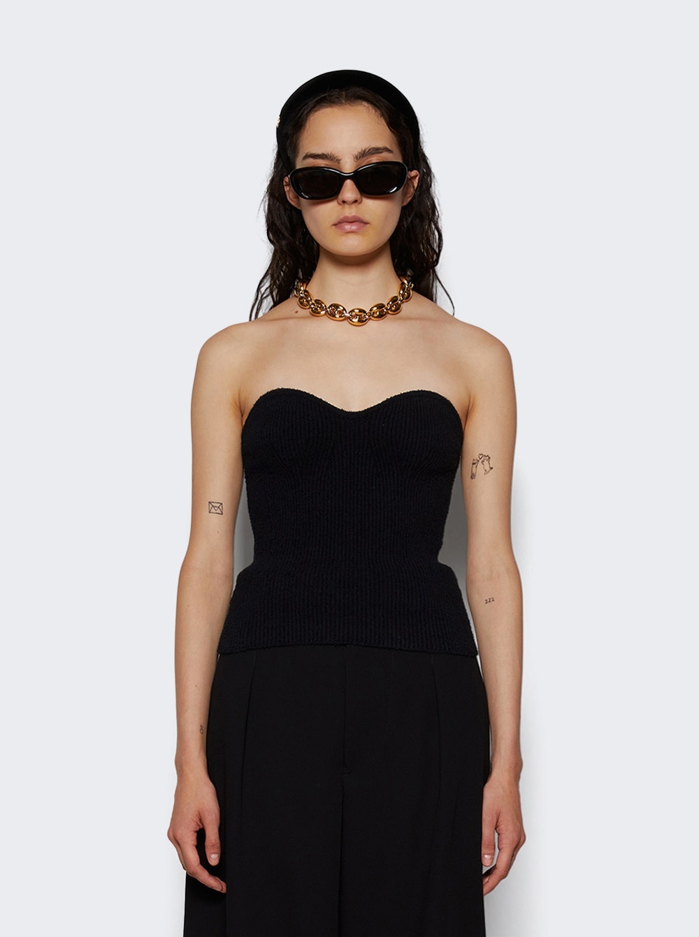 Knit Bandeau Black - 3