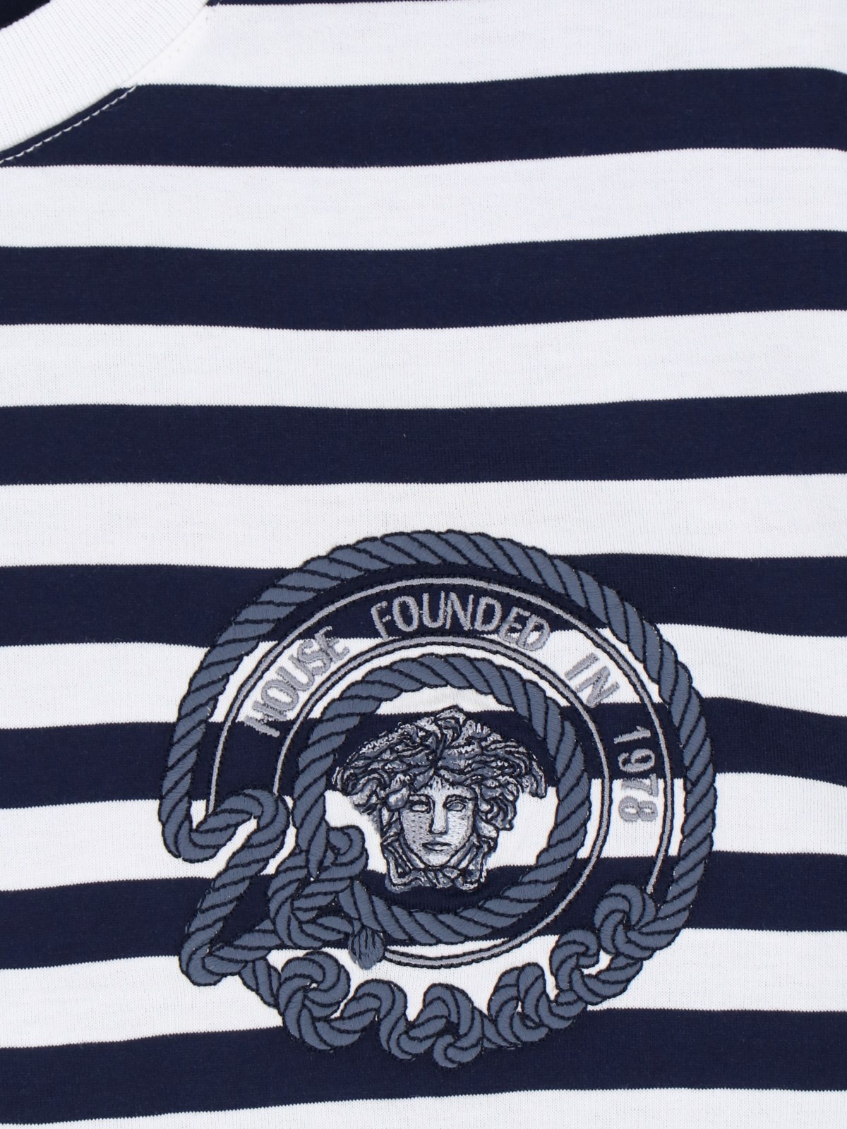 VERSACE 'NAUTICAL STRIPE' T-SHIRT | sugar | REVERSIBLE