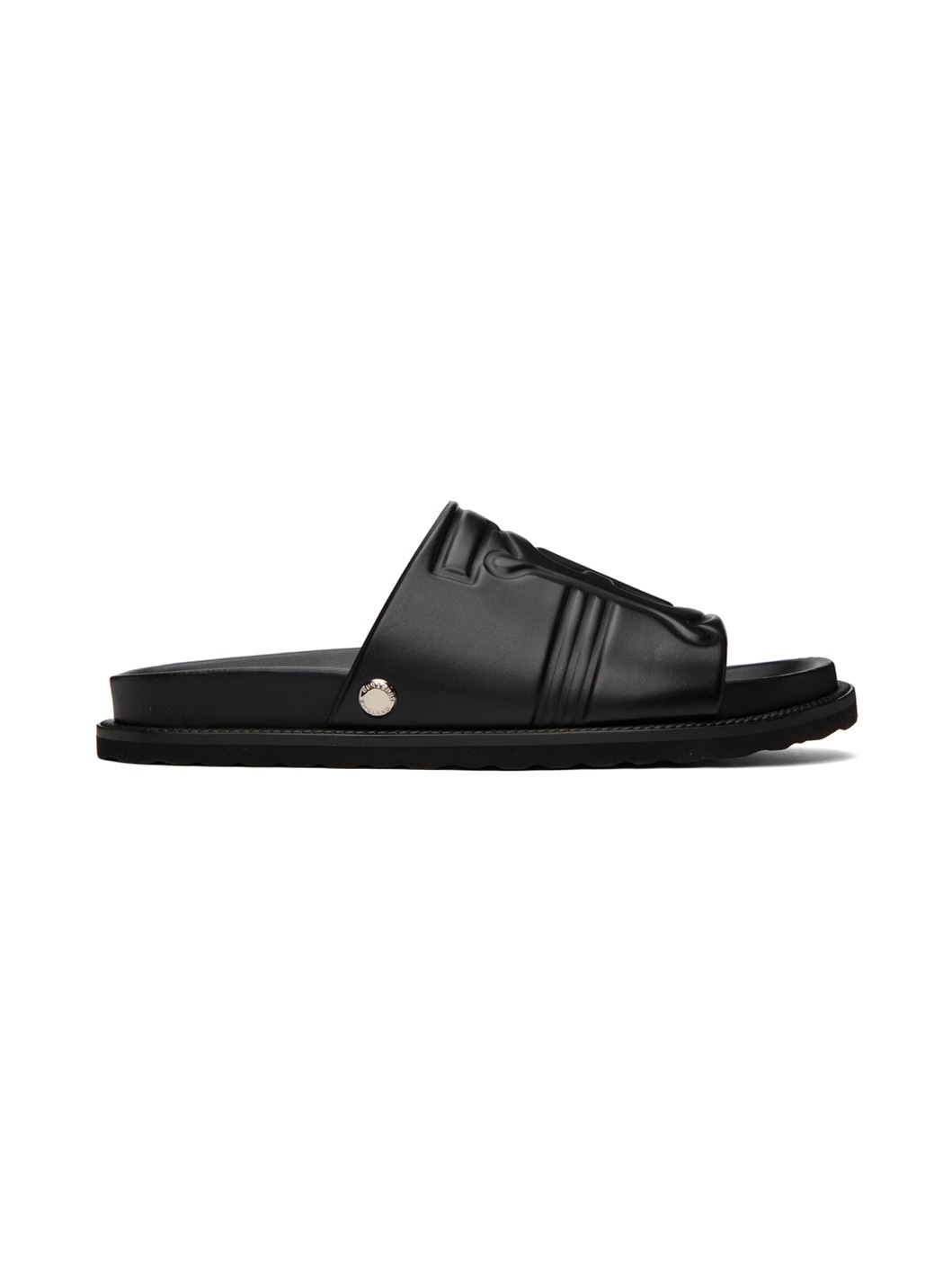 Black Motif Sandals - 1