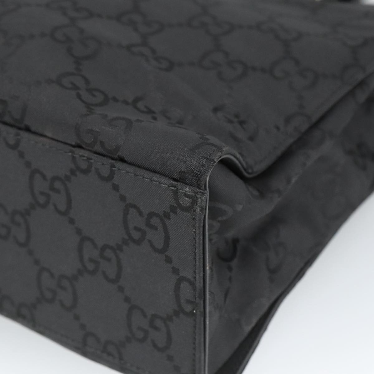 GUCCI Bamboo GG Canvas Hand Bag Nylon Black Silver 002 1016 002 1016 - 10