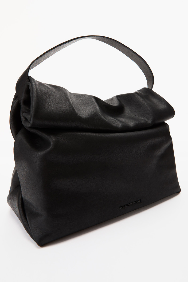 LARGE LUNCH BAG IN WAXED LEATHER 2