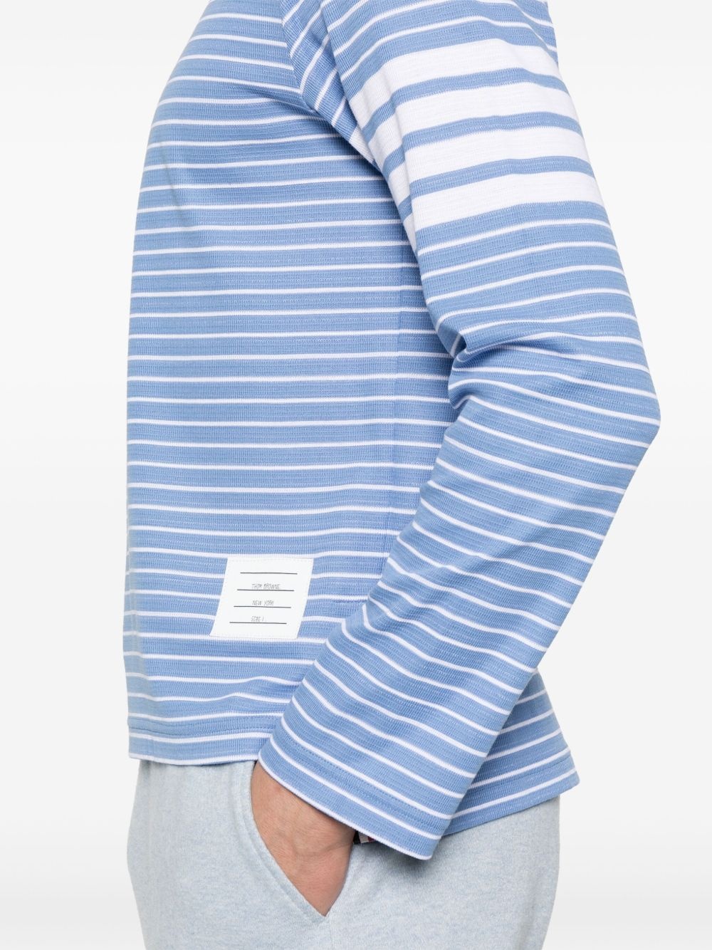 4-Bar stripe long-sleeve T-shirt - 4