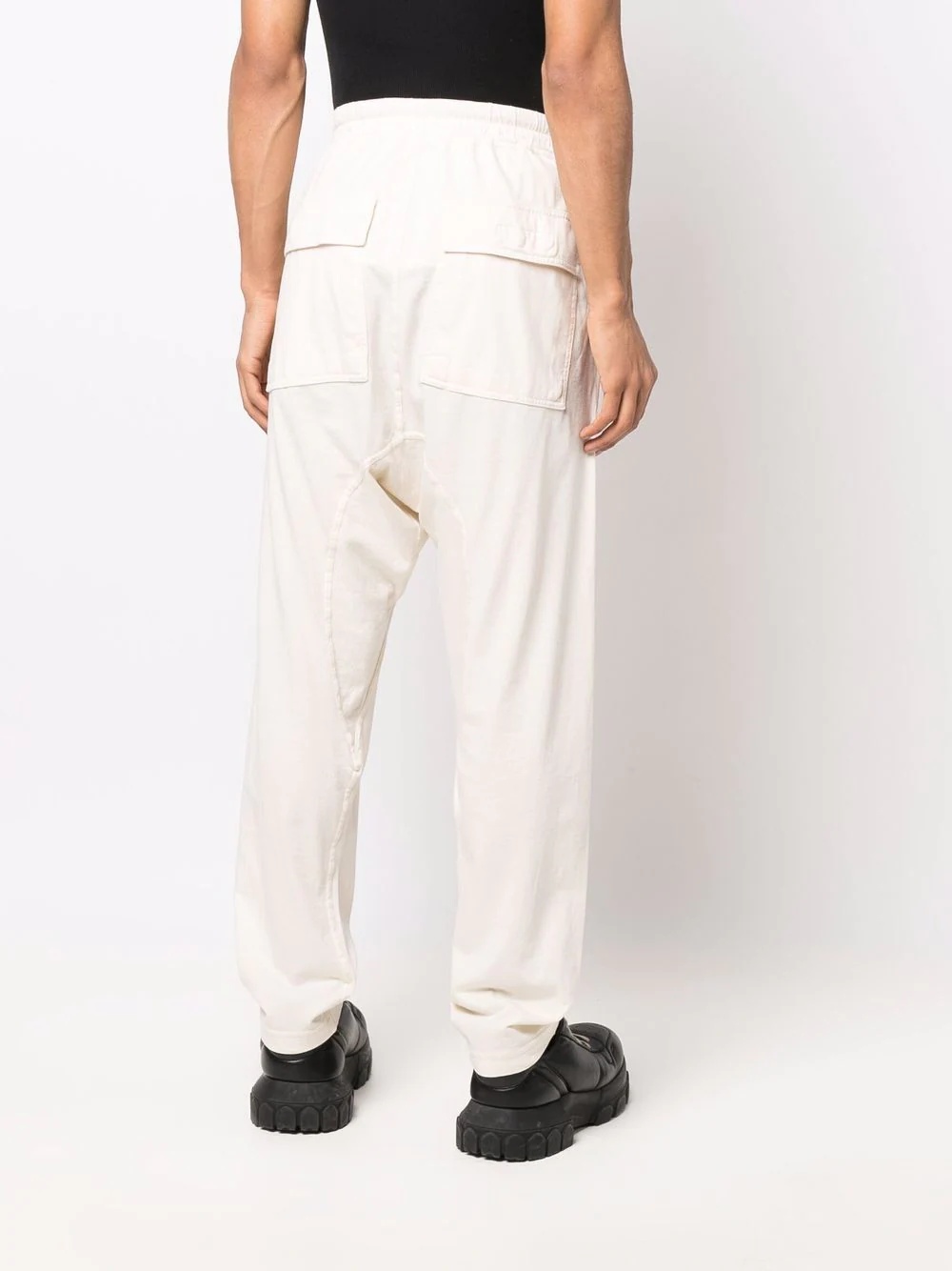 drawstring straight-leg trousers - 4