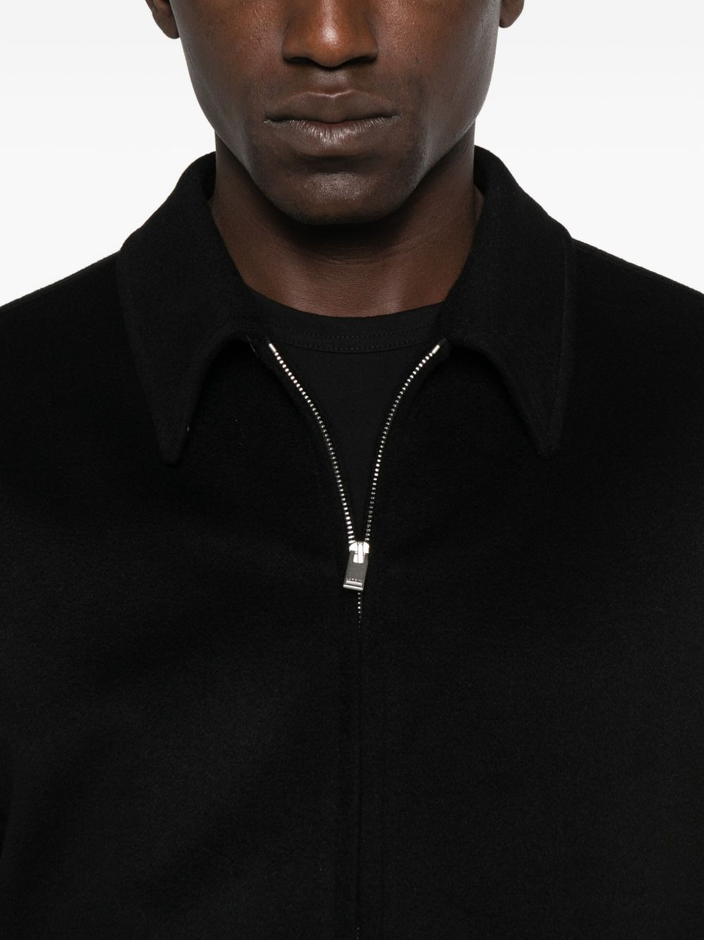 zip-fastening bomber jacket - 5