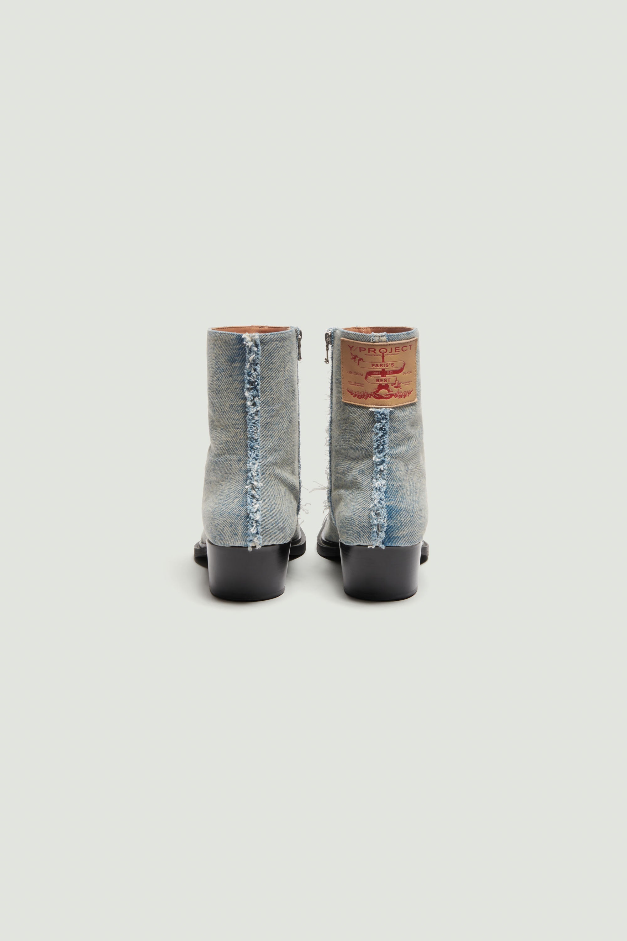 DENIM ANKLE BOOTS - 4