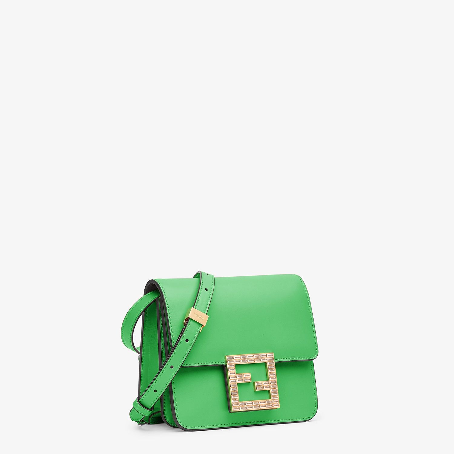 Green leather small bag - 3