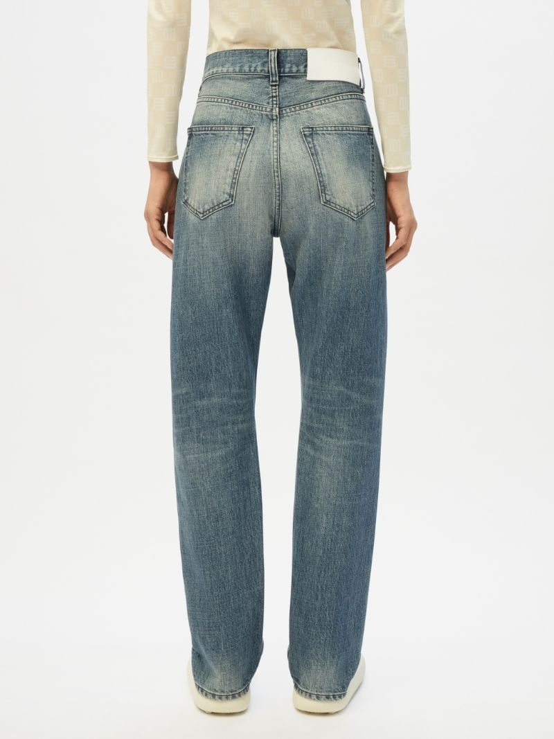 WKSP LADIES RELAX FIT DENIM PANTS - 5