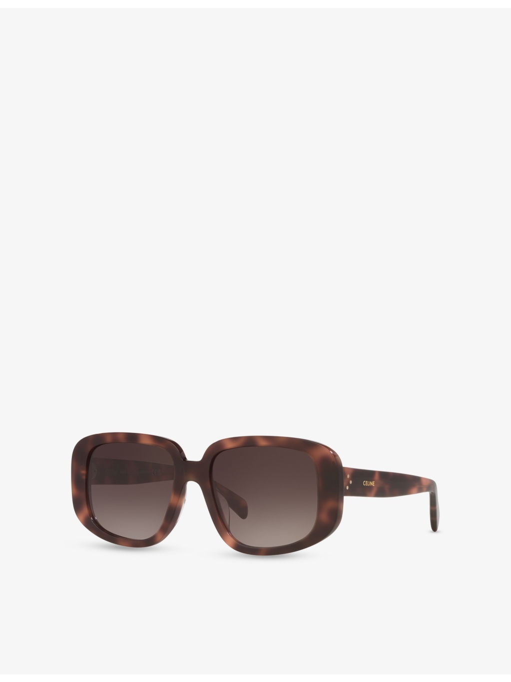 CL40299U Square-Frame Tortoiseshell Acetate Sunglasses - 2