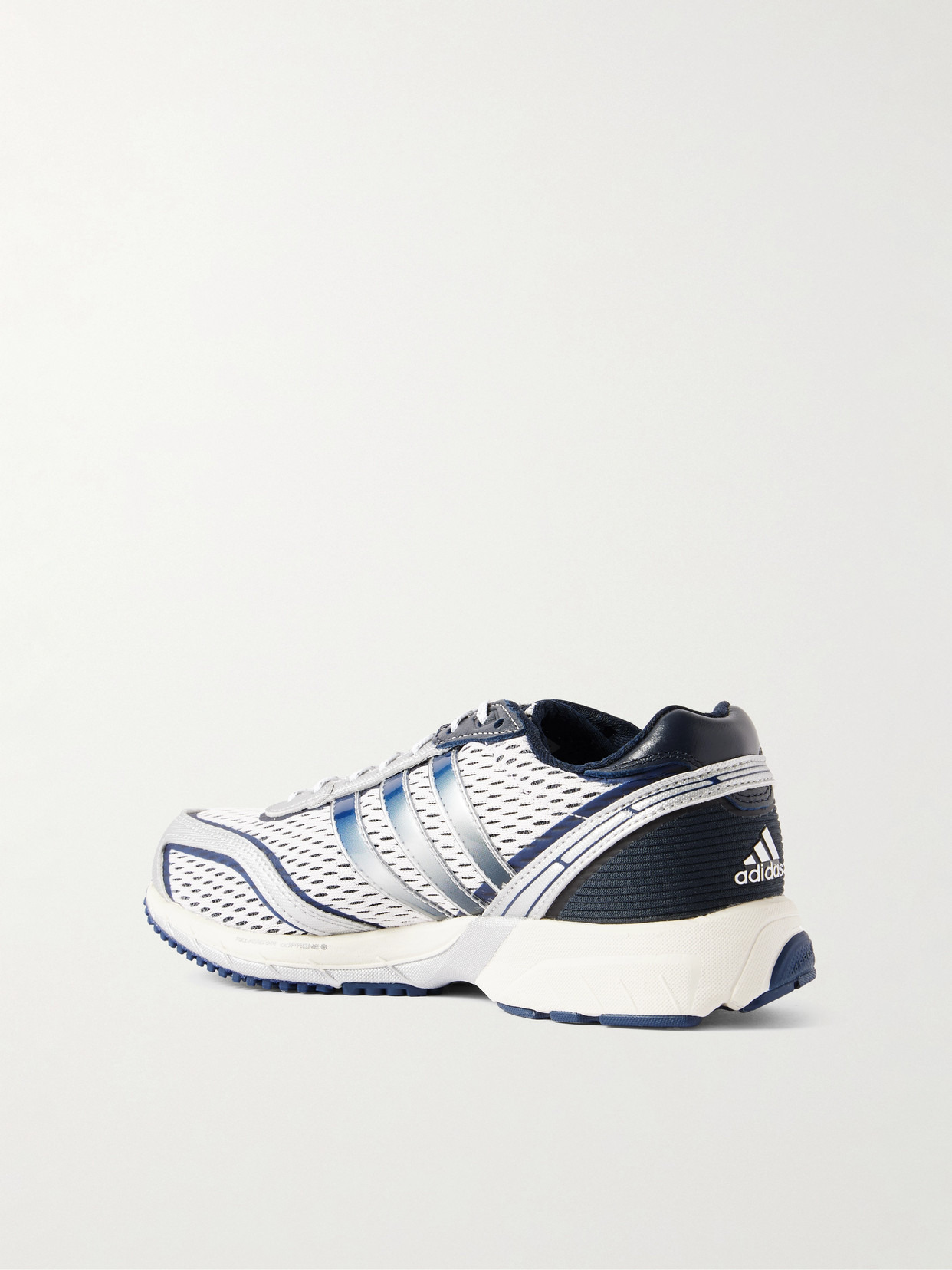 + Sporty & Rich Adizero Adios Rubber And Leather-trimmed Mesh Sneakers - 3